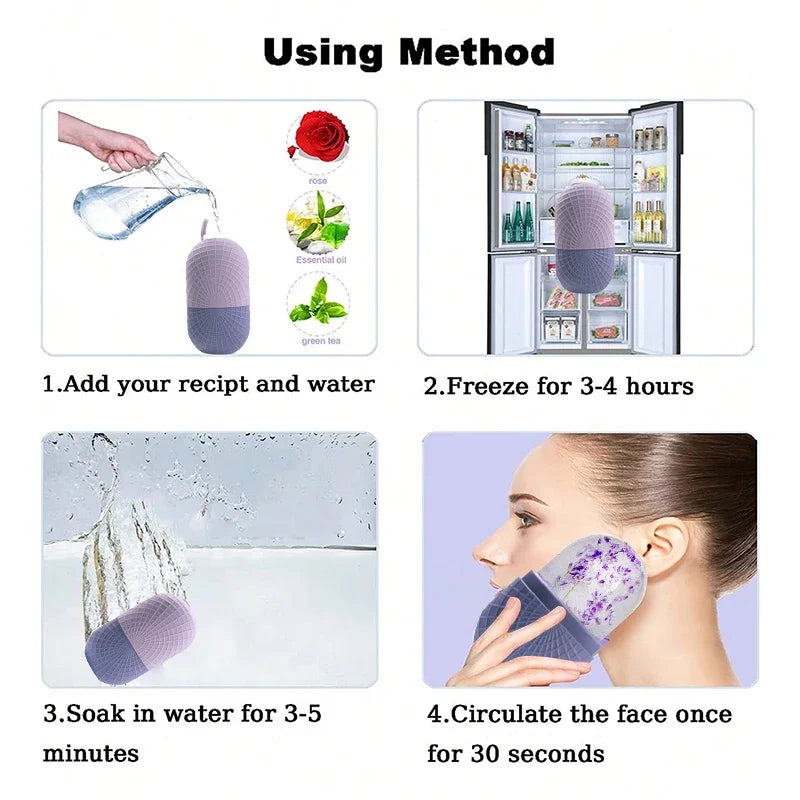 Reusable Silicone Ice Roller for Face & Eyes