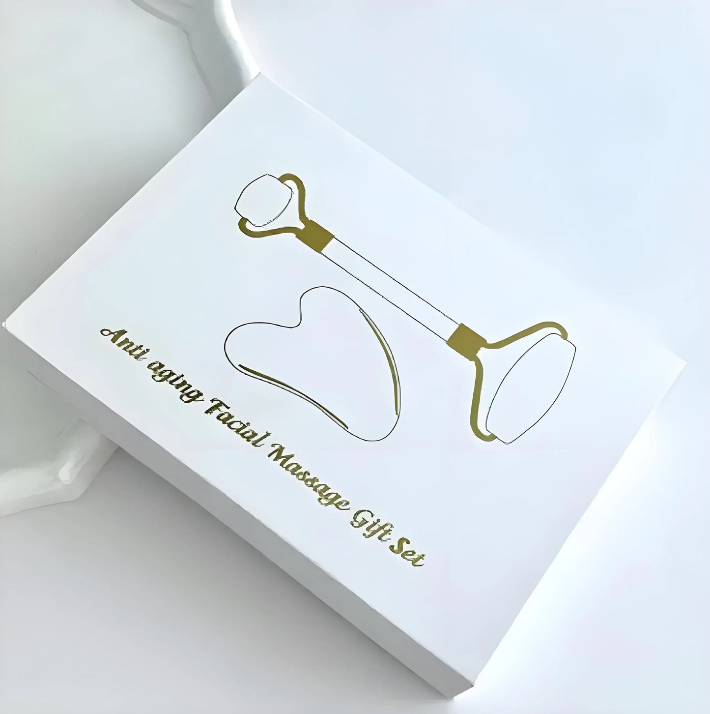 Dual Head Facial Massage Roller and Gua Sha