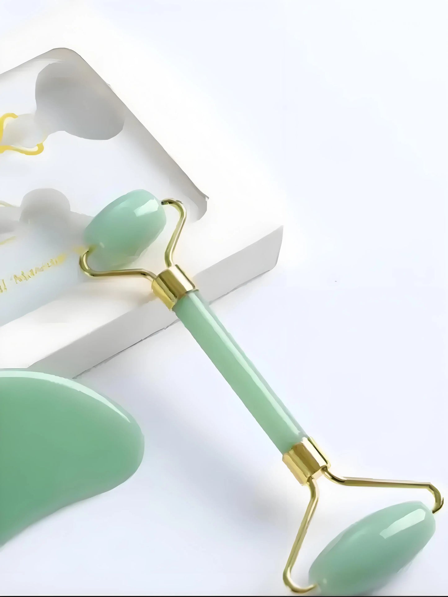 Dual Head Facial Massage Roller and Gua Sha